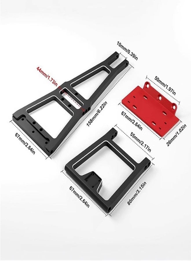 KingVal Aluminum Truck Tow Crane Arm Wrecker Kit Compatible with 1/10 SCX10 TRX4 RC Crawler Trailer RC Car - Image 2